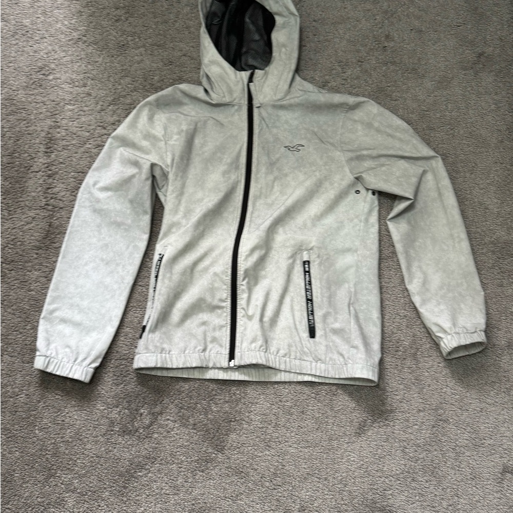 Men's Gray Hooded Jacket